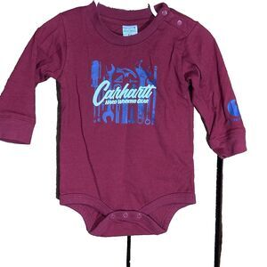 Carhartt Baby Boy Bodysuit One Piece Long Sleeve Size 6  Months Tools